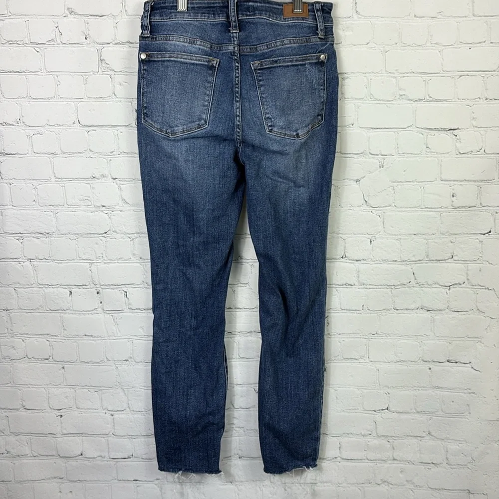 JUDY BLUE Mid-Rise Vintage Cut Off Relaxed Fit Distressed Jeans #88135 size 5/27
